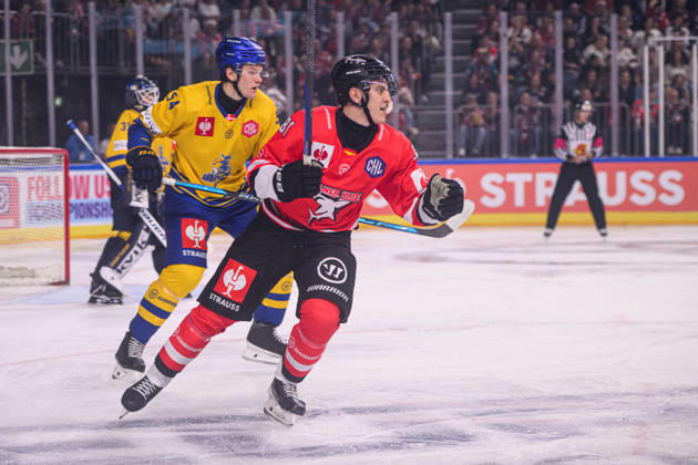 COLOGNE, GERMANY - 7 OCTOBER, 2026: - The Champions Hockey League match Koelner Haie vs. Herning Blue Fox at LANXESS arena. Copyright: xVitaliixKliuievx