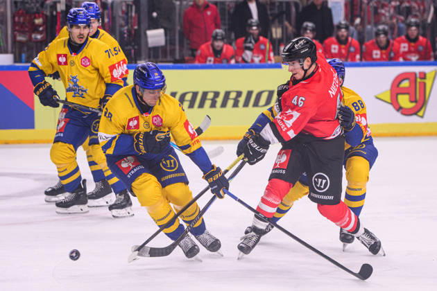 COLOGNE, GERMANY - 7 OCTOBER, 2026: - The Champions Hockey League match Koelner Haie vs. Herning Blue Fox at LANXESS arena. Copyright: xVitaliixKliuievx