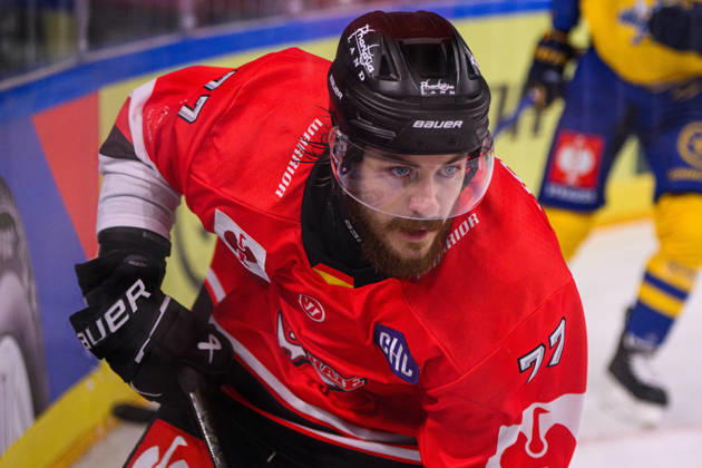 COLOGNE, GERMANY - 7 OCTOBER, 2026: - The Champions Hockey League match Koelner Haie vs. Herning Blue Fox at LANXESS arena. Copyright: xVitaliixKliuievx