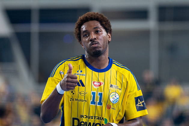 KIELCE, POLAND - OCTOBER 7: Benoit Kounkoud during the EHF Champions League Group F match between Industria Kielce nad SC Magdeburg at Hala Legionow on October 2, 2026 in Kielce, Poland --- Pilka reczna. EHF Liga Mistrzow. Industria Kielce - SC Magdeburg. (Photo by Igor Jakubowski Arena Akcji) NEWSPIX.PL --- newspix.pl