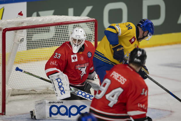 CHL; Kölner Haie - Herning Blue Fox; Köln, 07.10.2026 Nico Wiens (Kölner Haie, Torwart, 33); CHL; Kölner Haie - Herning Blue Fox am 07.10.2026 in der Lanxessarena in Köln (Deutschland). Copyright: xBEAUTIFULxSPORTS AndreasxDickx