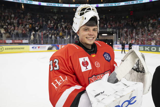 CHL; Kölner Haie - Herning Blue Fox; Köln, 07.10.2026 Nico Wiens (Kölner Haie, Torwart, 33); CHL; Kölner Haie - Herning Blue Fox am 07.10.2026 in der Lanxessarena in Köln (Deutschland). Copyright: xBEAUTIFULxSPORTS AndreasxDickx