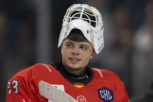CHL; Kölner Haie - Herning Blue Fox; Köln, 07.10.2026 Nico Wiens (Kölner Haie, Torwart, 33); CHL; Kölner Haie - Herning Blue Fox am 07.10.2026 in der Lanxessarena in Köln (Deutschland). Copyright: xBEAUTIFULxSPORTS AndreasxDickx