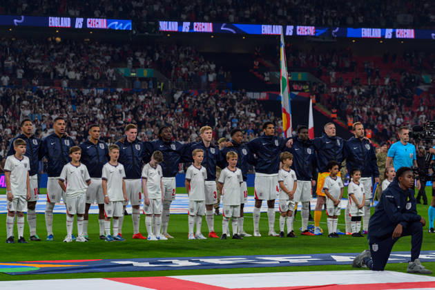 LONDON, ENGLAND OCTOBER 06 - Players of England during the UEFA Nations League game between England and Czechia at Wembley Stadium on October 06, 2026 in London, England. (Photo by Keeran Marquis Sports Press Photo) Copyright: xKeeranxMarquis SPPx Sportspressphoto_SPR248473