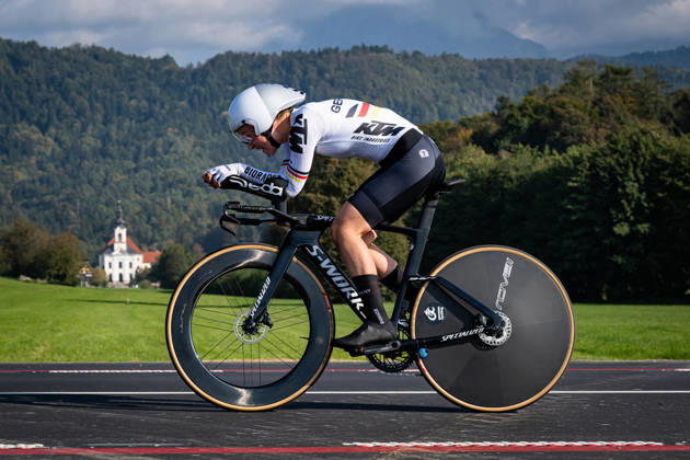 DWORATZEK Klara: UEC Road cycling, Rad, Radsport, Strasse European Championships - Ljubljana 2026 DWORATZEK Klara ( GER ) Germany Querformat - quer - horizontal - Landscape - Event Veranstaltung: UEC Road Cycling European Championships 2026 Ljubljana - Category Kategorie: Cycling - Road Cycling European Championships - Individual Time Trail Junior Women U19 - Location Ort: Europe Slovenia - Sencur - Å enÄur - Discipline: Individual Time Trail ( ITT ) - Distance: 22 km - Date Datum: 07.10.2026 Wednesday Day 5 -