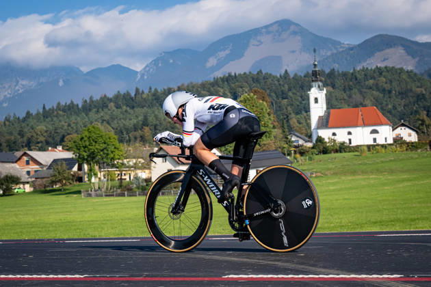 DWORATZEK Klara: UEC Road cycling, Rad, Radsport, Strasse European Championships - Ljubljana 2026 DWORATZEK Klara ( GER ) Germany Querformat - quer - horizontal - Landscape - Event Veranstaltung: UEC Road Cycling European Championships 2026 Ljubljana - Category Kategorie: Cycling - Road Cycling European Championships - Individual Time Trail Junior Women U19 - Location Ort: Europe Slovenia - Sencur - Å enÄur - Discipline: Individual Time Trail ( ITT ) - Distance: 22 km - Date Datum: 07.10.2026 Wednesday Day 5 -