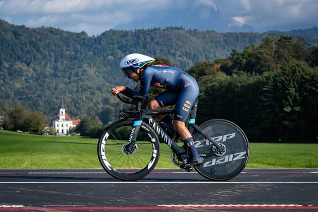 NEIRA DOMINGUEZ Alejandra: UEC Road cycling, Rad, Radsport, Strasse European Championships - Ljubljana 2026 NEIRA DOMINGUEZ Alejandra ( ESP ) Spain Querformat - quer - horizontal - Landscape - Event Veranstaltung: UEC Road Cycling European Championships 2026 Ljubljana - Category Kategorie: Cycling - Road Cycling European Championships - Individual Time Trail Junior Women U19 - Location Ort: Europe Slovenia - Sencur - Å enÄur - Discipline: Individual Time Trail ( ITT ) - Distance: 22 km - Date Datum: 07.10.2026 Wednesday Day 5 -