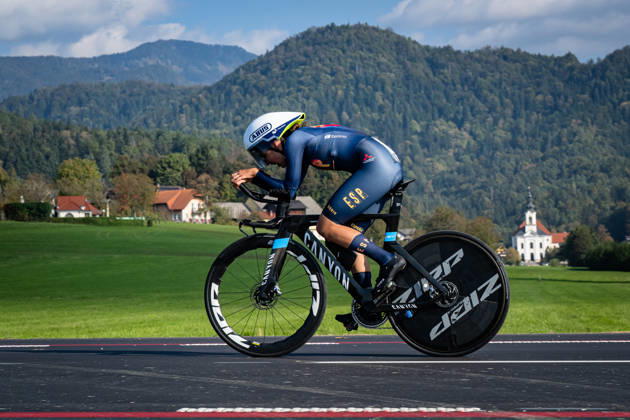 NEIRA DOMINGUEZ Alejandra: UEC Road cycling, Rad, Radsport, Strasse European Championships - Ljubljana 2026 NEIRA DOMINGUEZ Alejandra ( ESP ) Spain Querformat - quer - horizontal - Landscape - Event Veranstaltung: UEC Road Cycling European Championships 2026 Ljubljana - Category Kategorie: Cycling - Road Cycling European Championships - Individual Time Trail Junior Women U19 - Location Ort: Europe Slovenia - Sencur - Å enÄur - Discipline: Individual Time Trail ( ITT ) - Distance: 22 km - Date Datum: 07.10.2026 Wednesday Day 5 -