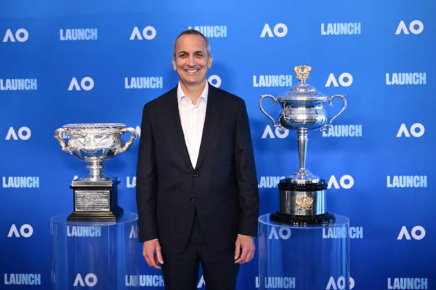 TENNIS AUSTRALIAN OPEN LAUNCH, Tennis Australia CEO Andrew Abdo poses for a photo during the launch of the 2027 Australian Open tennis tournament, in Melbourne, Thursday, October 8, 2026. ( NO ARCHIVING MELBOURNE VICTORIA Australia Copyright: xJOELxCARRETTx 20261008122420346881