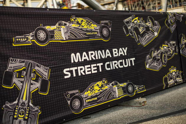 F1 - SINGAPORE GRAND PRIX 2026 Ambiance, branding during the 2026 Formula 1 Singapore Grand Prix, 17th round of the 2026 Formula One World Championship, WM, Weltmeisterschaft from October 9 to 11, 2026 on the Marina Bay Street Circuit, in Singapore, Singapore - SingaporeSingapore Copyright: xJulienxDelfossex