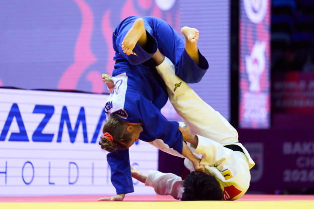 Haruka Kaju (JPN), OCTOBER 6, 2026 -Judo : World Judo Championships BAKU2026 Women s -63kgSemi-final match at National Gymnastics Arena in Baku, Azerbaijan. Noxthirdxpartyxsales aflo_354038300 KenxAsakurax