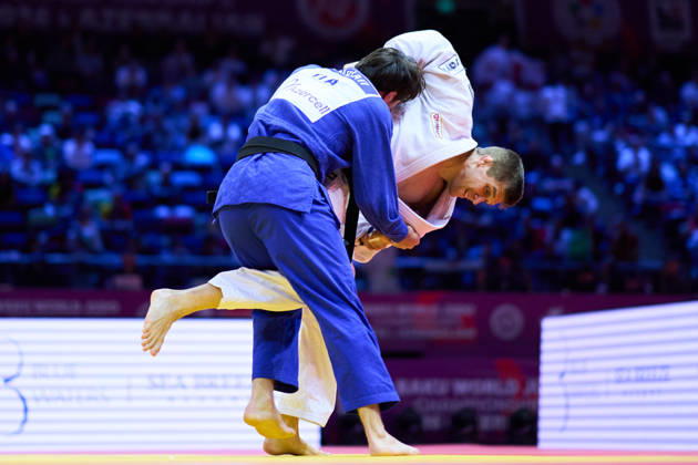 Gauthier Drapeau Francois (CAN), OCTOBER 7, 2026 -Judo : World Judo Championships BAKU2026 Mens -81kg 2nd Round match at National Gymnastics Arena in Baku, Azerbaijan. Noxthirdxpartyxsales aflo_354044841 KenxAsakurax