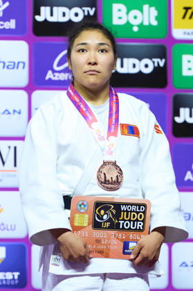 Lkhagvatogoo Enkhriilen (MGL), OCTOBER 7, 2026 - Judo : World Judo Championships BAKU2026 Women s -63kgMedal Ceremony at National Gymnastics Arena in Baku, Azerbaijan. Noxthirdxpartyxsales aflo_354070367 KenxAsakurax