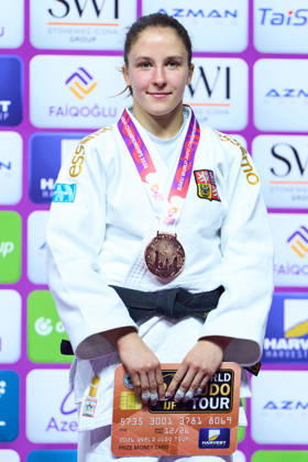 Zachova Renata (CZE), OCTOBER 7, 2026 - Judo : World Judo Championships BAKU2026 Women s -63kgMedal Ceremony at National Gymnastics Arena in Baku, Azerbaijan. Noxthirdxpartyxsales aflo_354070374 KenxAsakurax