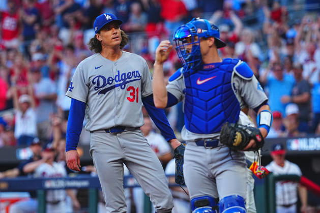 Tyler Glasnow(Dodgers) Starting pitcher Tyler Allen Glasnow Oct.7,2026 - Baseball : MLB, Baseball Herren, USA National League Division Series Atlanta Braves vs. Los Angeles Dodgers Venue: Truist Park (Cumberland, Georgia, USA) aflo_354249830 YujixArakawax