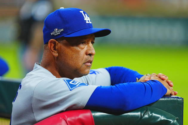 Dave Roberts,(Dodgers) Manager Dave Roberts Oct.7,2026 - Baseball : MLB, Baseball Herren, USA National League Division Series Atlanta Braves vs. Los Angeles Dodgers Venue: Truist Park (Cumberland, Georgia, USA) aflo_354249845 YujixArakawax