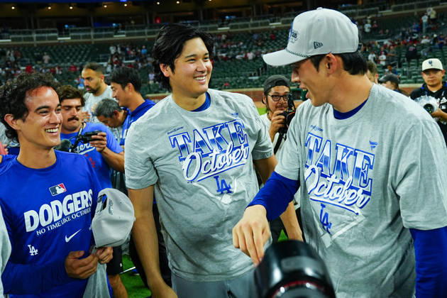 Shohei Ohtani,(Dodgers) Starting lineup Shohei Ohtani Roki Sasaki William Augustine Ireton Oct.7,2026 - Baseball : MLB, Baseball Herren, USA National League Division Series Atlanta Braves vs. Los Angeles Dodgers Venue: Truist Park (Cumberland, Georgia, USA) aflo_354249859 YujixArakawax