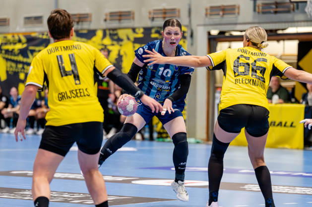 Dortmund, 07.10.2026, Handball, Damen, Alsco Handball Bundesliga Frauen, 5. Spieltag , BVB Borussia Dortmund - Buxtehuder SV Anika Hampel (Buxtehuder SV, 10) während des Spiels Dortmund Sporthalle Wellinghofen NRW Germany