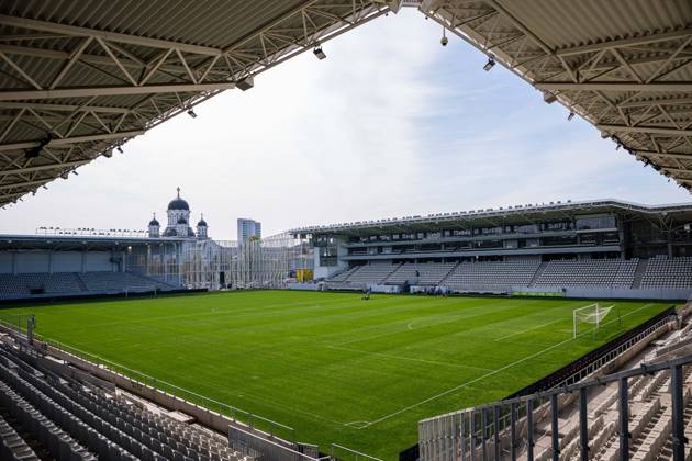 261008 Arcul de Triumf Stadium during a training session on October 8, 2026 in Bucharest. Photo: Marius Simensen BILDBYRAN Cop 238 bbeng dam fifa women s world cup qualifier football fotball fotboll norge norway practice soccer training trening träning Copyright: MARIUSxSIMENSEN BB261008BB159