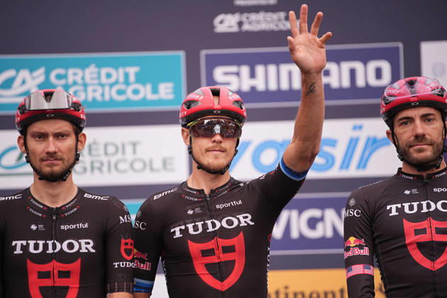 Italy s Matteo Trentin of Tudor Pro Cycling Team during the 110th edition of the Gran Piemonte 2026 a 185 km one day race from Asti to Bra on October 08, 2026, Italy. Copyright: xMarcoxAlpozzi LaPressex