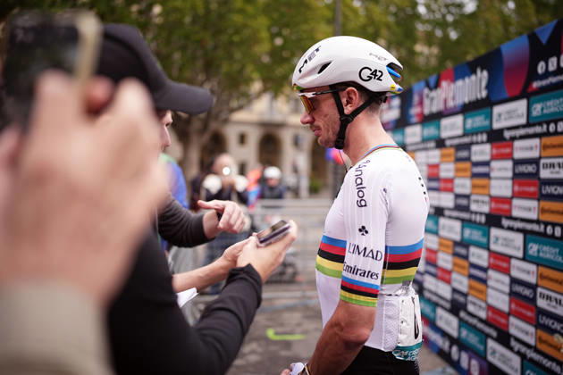 USA s Brandon McNulty of UAE Team Emirates XRG during the 110th edition of the Gran Piemonte 2026 a 185 km one day race from Asti to Bra on October 08, 2026, Italy. Copyright: xMarcoxAlpozzi LaPressex