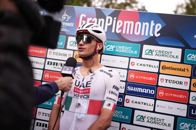 Mexico s Isaac Del Toro Romero of UAE Team Emirates XRG during the 110th edition of the Gran Piemonte 2026 a 185 km one day race from Asti to Bra on October 08, 2026, Italy. Copyright: xMarcoxAlpozzi LaPressex