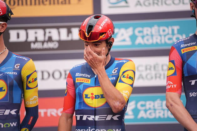Last race for Italy s Jacopo Mosca of Lidl-Trek during the 110th edition of the Gran Piemonte 2026 a 185 km one day race from Asti to Bra on October 08, 2026, Italy. Copyright: xMarcoxAlpozzi LaPressex