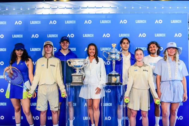 October 8, 2026, Melbourne, Australia: MELBOURNE, AUSTRALIA, OCTOBER 8, 2026: Tennis Australia holds the official media launch of the Australian Open 2027 Grand Slam tennis tournament at the Rod Laver Arena Concourse in Melbourne. The presentation, hosted by former tennis player Jelena Dokic and Australian tennis legend Todd Woodbridge, featured several guests and was followed by a press conference, PK, Pressekonferenz with Tennis Australia CEO Andrew Abdo ahead of the upcoming tournament. Australian Open 2027 Unveiled In Melbourne - ZUMAq101 0868920549st Copyright: xAlexanderxBogatyrevx