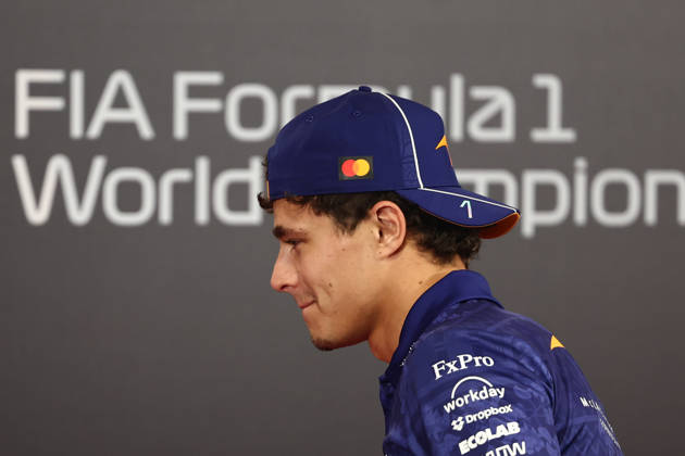 F1 Singapore Grand Prix 2026 Previews Lando Norris of McLaren during the press conference, PK, Pressekonferenz ahead of the Formula 1 Singapore Grand Prix at Marina Bay Street Circuit in Singapore on October 8, 2026. Singapore Singapore Copyright: xJakubxPorzyckix originalFilename:porzycki-f1singap261008_npKBp
