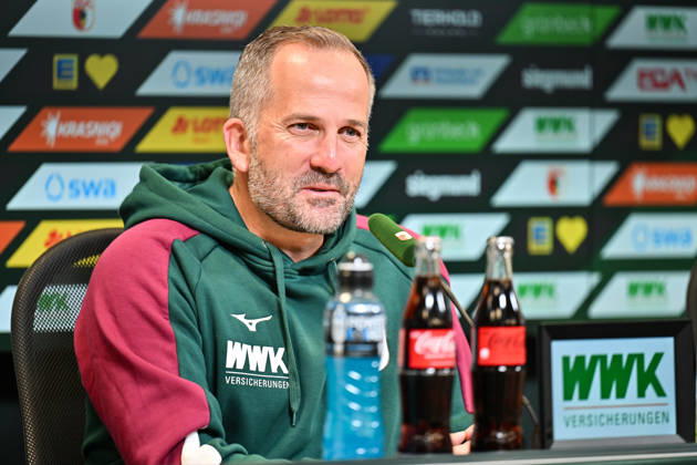 Pressekonferenz FC Augsburg, 08.10.2026 Copyright: xBEAUTIFULxSPORTS Goldbergx