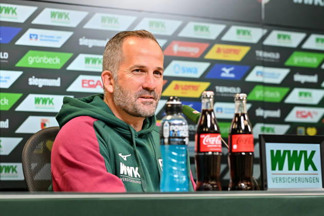 Pressekonferenz FC Augsburg, 08.10.2026 AUGSBURG, GERMANY; 08. OCTOBER: im Bild Manuel BAUM Coach FC Augsburg bei der Pressekonferenz vor der Bundesliga Partie gegen den FC Bayern Copyright: xBEAUTIFULxSPORTS Goldbergx
