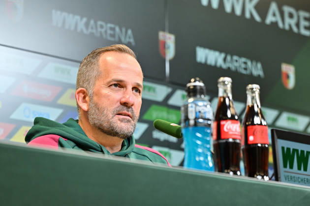 Pressekonferenz FC Augsburg, 08.10.2026 AUGSBURG, GERMANY; 08. OCTOBER: im Bild Manuel BAUM Coach FC Augsburg bei der Pressekonferenz vor der Bundesliga Partie gegen den FC Bayern Copyright: xBEAUTIFULxSPORTS Goldbergx