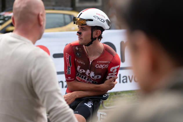 IPA89428567 - Simone Gualdi, LOTTO INTERMARCHE, at the start of the 2026 Tre Valli Varesine in Busto Arsizio, Italy, on October 6, 2026 Copyright: xSilviaxColombo IPAxSportx xx IPA89428567