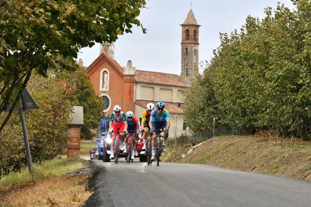 IPA89429258 - The leading group during Il Gran Piemonte 2026, a Road cycling, Rad, Radsport, Strasse race in Aqui Terme, Italy, on October 8, 2026 Copyright: xDavidexVaninetti IPAxSportx xx IPA89429258