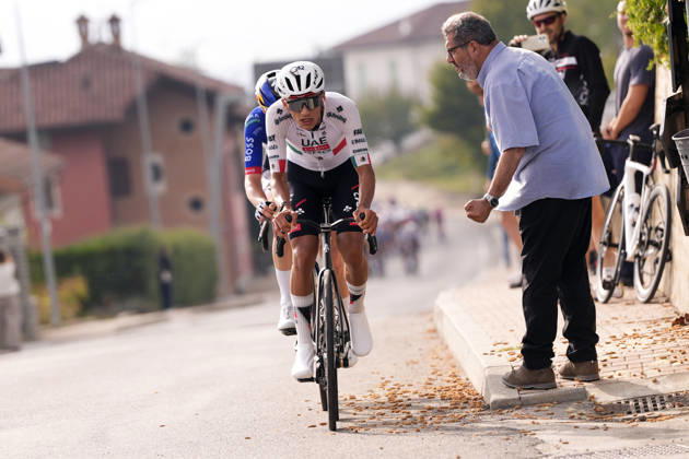 Mexico s Isaac Del Toro Romero of UAE Team Emirates XRG during the 110th edition of the Gran Piemonte 2026 a 185 km one day race from Asti to Bra on October 08, 2026, Italy. Copyright: xFabioxFerrari LaPressex