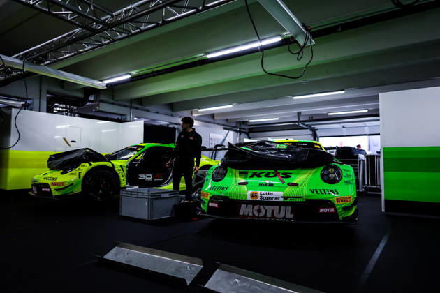 DTM, 15. + 16. Rennen Hockenheim 2026 90 Porsche 911 GT3 R (992), Manthey: Ricardo Feller, 91 Porsche 911 GT3 R (992), Manthey: Thomas Preining - picture by Gruppe C Photography Sachsenring Hockenheimring Baden-Württemberg Germany Copyright: xGruppexCxPhotographyx