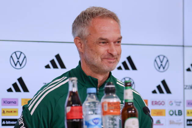 Karlsruhe, Deutschland: 08.10.2026 - Deutsche Fußballnationalmannschaft der Frauen - Abschlusspressekonferenz - Testspiel Deutschland vs. Australien Im Bild: (Deutschland) bei der Abschlusspressekonferenz in Karlsruhe Copyright: HMBxMedia MadeleinexFantini