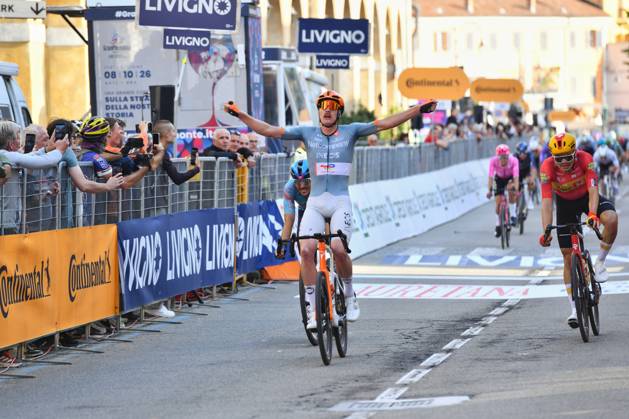 IPA89433033 - Dorian Godon (FRA) during Il Gran Piemonte 2026, a Road cycling, Rad, Radsport, Strasse race in Aqui Terme, Italy, on October 8, 2026 Copyright: xDavidexVaninetti IPAxSportx xx IPA89433033