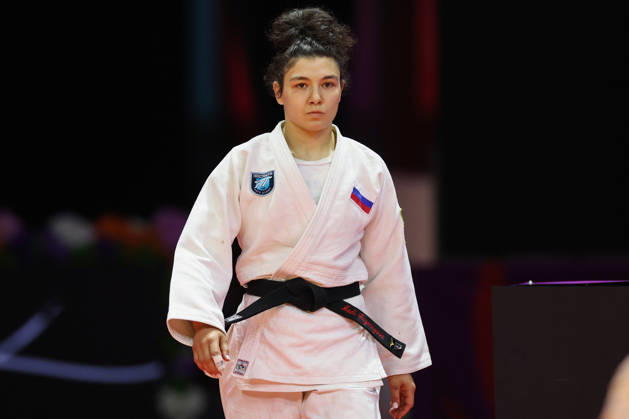 AZERBAIJAN, BAKU - OCTOBER 8, 2026: Madina Taimazova of Russia is pictured before a -70 kg bout against Aleksandra Andric of Serbia as part of the 2026 World Judo Championships at the National Gymnastics Arena. Mikhail Sinitsyn TASS 98954559
