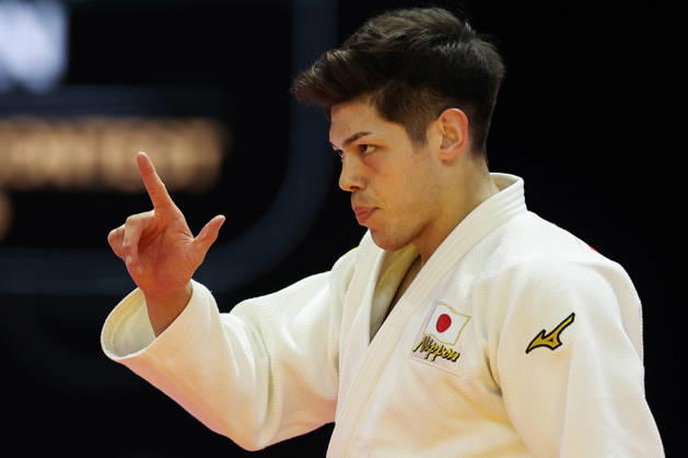 AZERBAIJAN, BAKU - OCTOBER 8, 2026: Sanshiro Murao of Japan is pictured during a -90 kg bout against Goki Tajima of Japan as part of the 2026 World Judo Championships at the National Gymnastics Arena. Mikhail Sinitsyn TASS 98959048