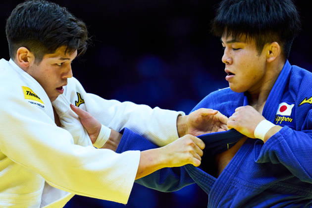 (L-R) Sanshiro Murao (JPN), Goki Tajima (JPN), OCTOBER 8, 2026 -Judo : World Judo Championships BAKU2026 Mens -90kgFinal match at National Gymnastics Arena in Baku, Azerbaijan. aflo_354330776 KenxAsakurax
