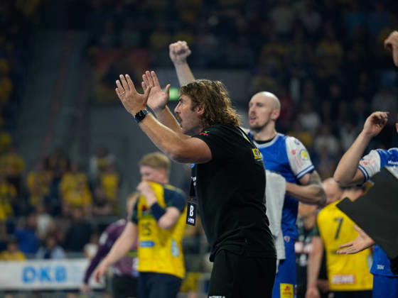 08.10.2026, xwppx, Handball Opel HBL, Rhein-Neckar Loewen - ThSV Eisenach v.l. Sebastian Hinze (Trainer ThSV Eisenach)