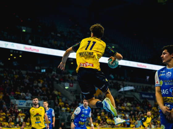 08.10.2026, xwppx, Handball Opel HBL, Rhein-Neckar Loewen - ThSV Eisenach v.l. Niclas Mierzwa (Rhein-Neckar Löwen)
