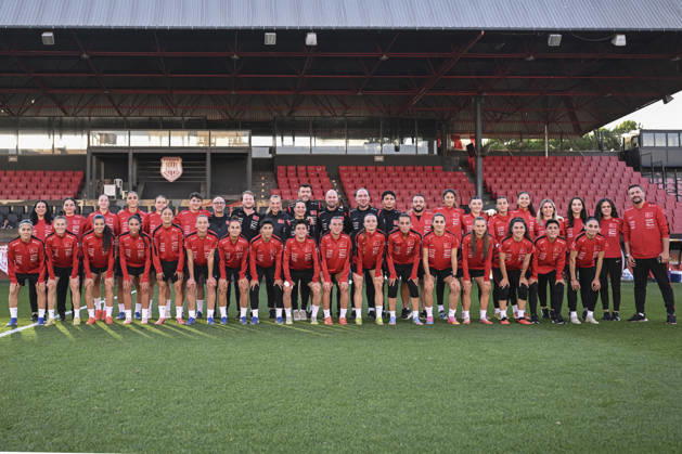 Turkiye Women s National Football Team complete preparations for Slovenia match ISTANBUL, TURKIYE - OCTOBER 08 : Players of the Turkish Women s National Football Team attend a training session ahead of the 2027 FIFA Women s World Cup European Qualifiers play-off first leg match against Slovenia, at Pendik Stadium in Istanbul, Turkiye on October 08, 2026. Fatma Nur Arslan Anadolu Istanbul Turkey. Editorial use only. Please get in touch for any other usage. Copyright: x2026xAnadoluxFatmaxNurxArslanx