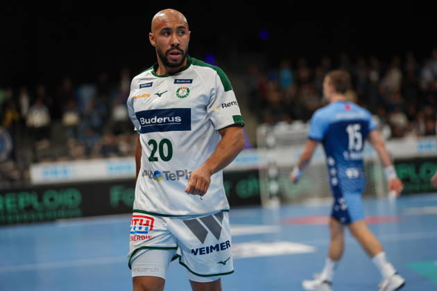 Cyrill Akakpo (HSG Wetzlar, 20) GER, TVB Stuttgart vs. HSG Wetzlar, Handball, Opel Handball-Bundesliga, 8. Spieltag, Spielzeit 2026 2027, 08.10.2026 GER, TVB Stuttgart vs. HSG Wetzlar, Handball, Opel Handball-Bundesliga, 8. Spieltag, Spielzeit 2026 2027, 08.10.2026 Stuttgart Copyright: xEibner-Pressefoto SoerenxHerwegx EP_SHG