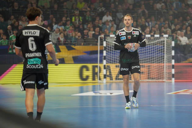Im Bild: Mathias Gidsel (Fuechse Berlin, 19) am Ball 08.10.2026, Fuechse Berlin - FC Porto, EHF Handball Champions League, Saison 2026 27, Max-Schmeling-Halle Copyright: HMBxMedia xPascalxSpanehl