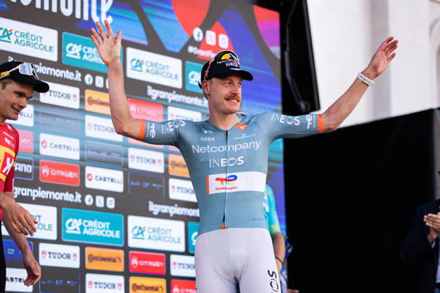 110th Gran Piemonte - Finish Dorian Godon of Netcompany Ineos wins the 110th Gran Piemonte, a 181km stage from Asti to Bra, in Italy, on October 8, 2026. Bra Italy Copyright: xTommasoxBerardix originalFilename:berardi-110thgra261008_np3aD