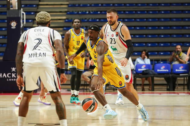 October 8, 2026, Belgrade, Central Serbia, Serbia: 2026108, Belgrade, Serbia - Maccabi Rapyd Tel Aviv and Armani Olimpia Milan play a EuroLeague basketball game at the Aleksandar Nikolic Hall. CLARK III JIMMY in action. Belgrade Serbia - ZUMAd223 20261008_zip_d223_007 Copyright: xMarkoxDimicx