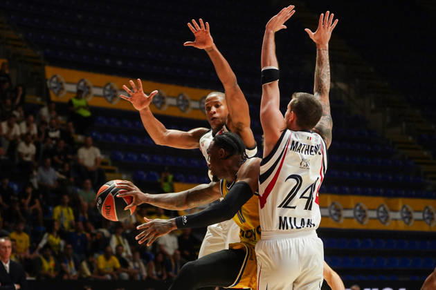 October 8, 2026, Belgrade, Central Serbia, Serbia: 2026108, Belgrade, Serbia - Maccabi Rapyd Tel Aviv and Armani Olimpia Milan play a EuroLeague basketball game at the Aleksandar Nikolic Hall. BRISSETT O SHAE J in action. Belgrade Serbia - ZUMAd223 20261008_zip_d223_010 Copyright: xMarkoxDimicx