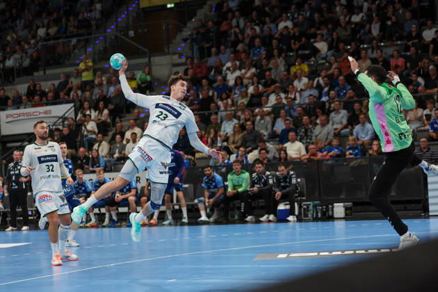 Marti Soler (HSG Wetzlar, 23) GER, TVB Stuttgart vs. HSG Wetzlar, Handball, Opel Handball-Bundesliga, 8. Spieltag, Spielzeit 2026 2027, 08.10.2026 GER, TVB Stuttgart vs. HSG Wetzlar, Handball, Opel Handball-Bundesliga, 8. Spieltag, Spielzeit 2026 2027, 08.10.2026 Stuttgart Copyright: xEibner-Pressefoto SoerenxHerwegx EP_SHG